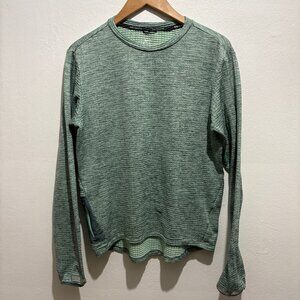 Nike Men's Dri-FIT Running Waffle Crew in marled green